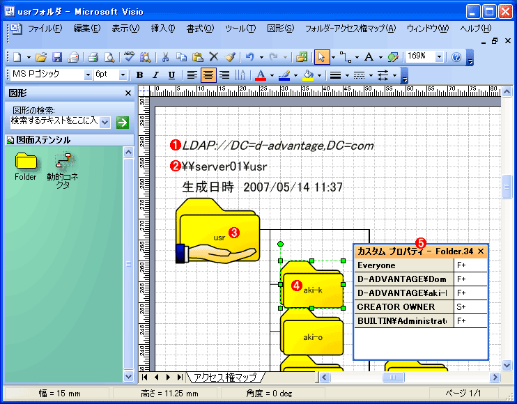 「フォルダ－アクセス権マップツール」でフォルダのアクセス権一覧を取得する【Windows OS】：Tech TIPS - ＠IT