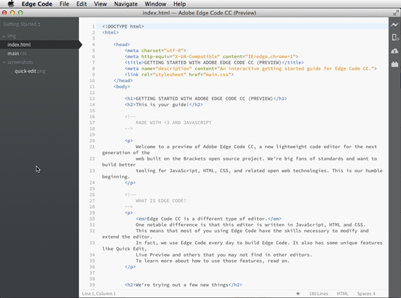 Adobe Edge Code CCで行う超絶楽チンコーディング：無料でCreative Cloudを使い倒せ（7）（1/2 ページ） - ＠IT