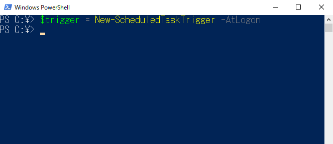 New-ScheduledTaskTrigger 】コマンドレット――タスクスケジューラの条件を設定する：Windows PowerShell ...