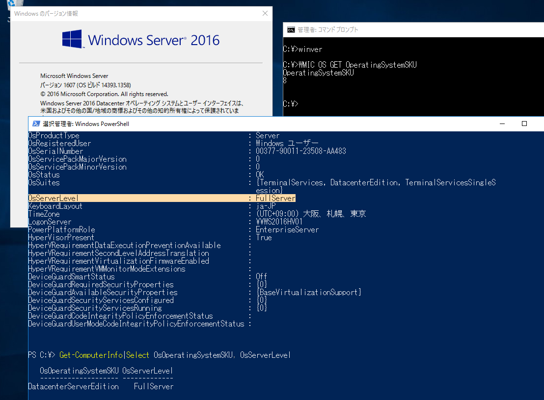 増殖するOperatingSystemSKU（その2）――Windows Serverのインストールオプションの識別あれこれ：その知識、ホント