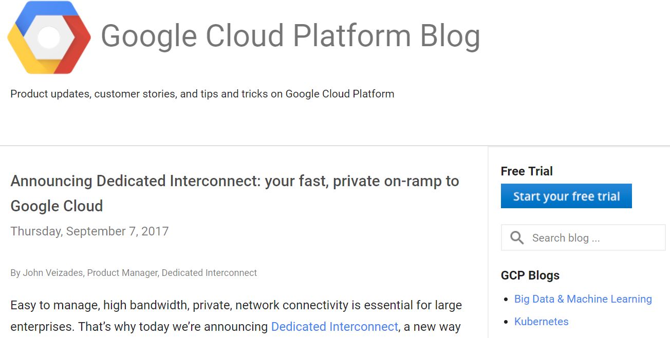 Google Cloud Platform、専有接続の「Dedicated Interconnect」を提供開始：東京・大阪から接続可能 ＠IT