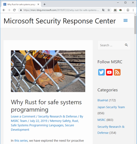 Microsoftが「Rust」言語を導入、安全性以外の理由あり（続報）：性能や安全性以外にも評価あり - ＠IT