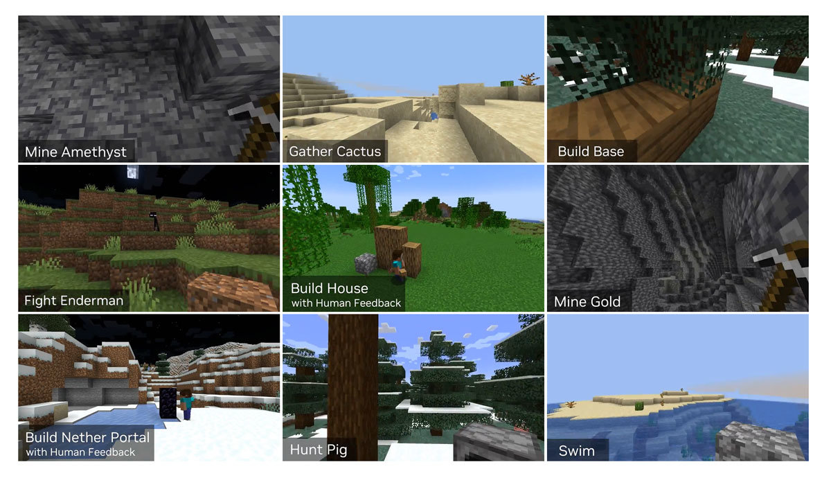 NVIDIA、「Minecraft」用自律AIをオープンソースで公開 大規模言語モデル(LLM)を活用:Minecraftで既存エージェントを ...
