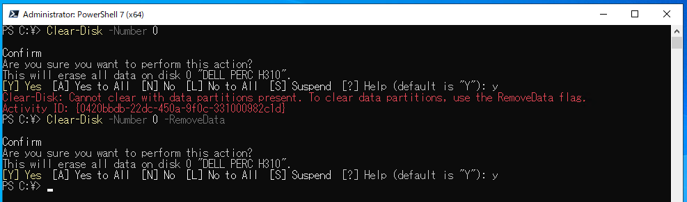 Powershell Clean Disk Command Clear-Disk 】コマンドレット――コンピュータのディスク上のデータを消去する:Windows PowerShell基本Tips(92 ...
