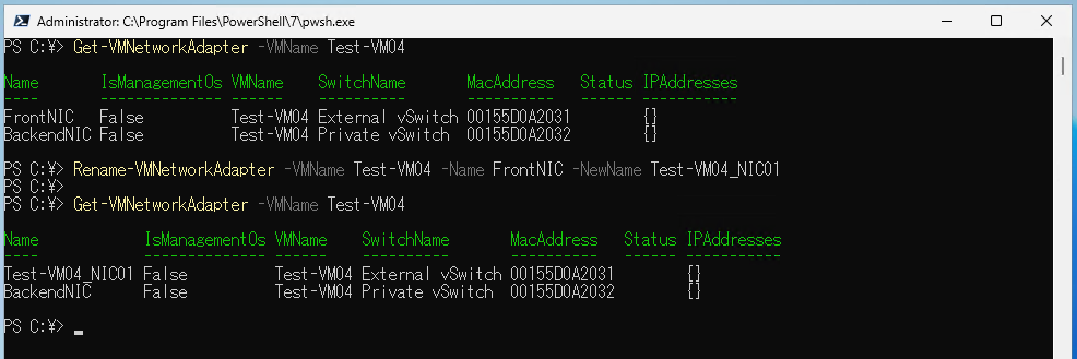 Vmkernel Adapter Rename Devicename Rename-VMNetworkAdapter 】コマンドレット――Hyper-V仮想マシンの仮想ネットワークアダプター名を変更する ...