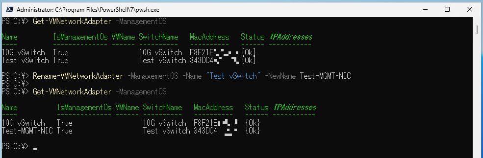Vmkernel Adapter Rename Devicename Rename-VMNetworkAdapter 】コマンドレット――Hyper-V仮想マシンの仮想ネットワークアダプター名を変更する ...