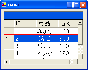 Net Tips Datagridコントロールを行選択モードにするには C Vb Net Windowsフォーム It