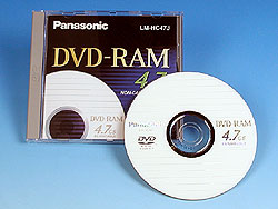 DVD-RAMメディア（4.7Gbytes）の例