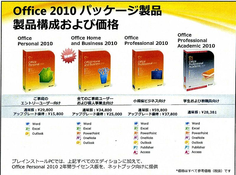Office 2010の価格と提供日発表、企業向け製品はどうなる － ＠IT